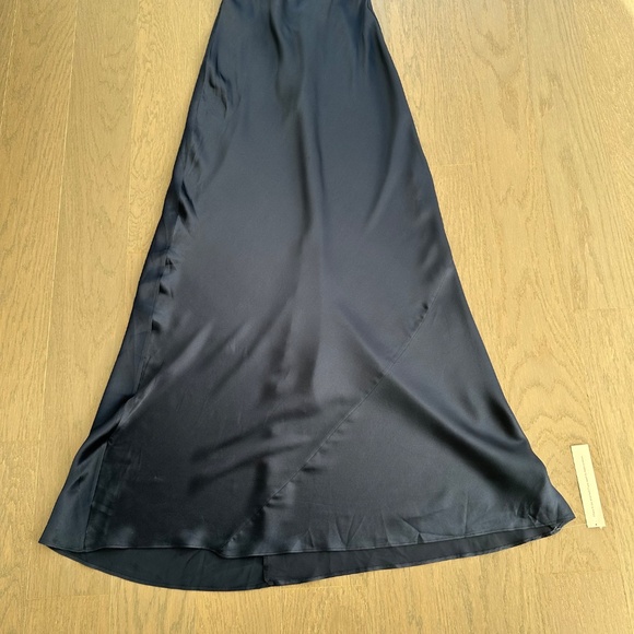 Reformation Jeany silk navy blue maxi halter dress - SMALL PETITE - with tags - Picture 4 of 9